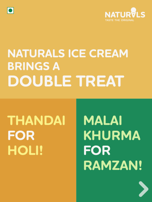 NATURALS ICE CREAM  BRINGS A  DOUBLE TREAT
